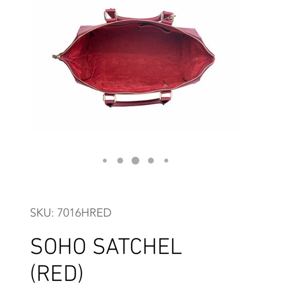 KELLY TOOKE HANDBAG SOHO RED NEW